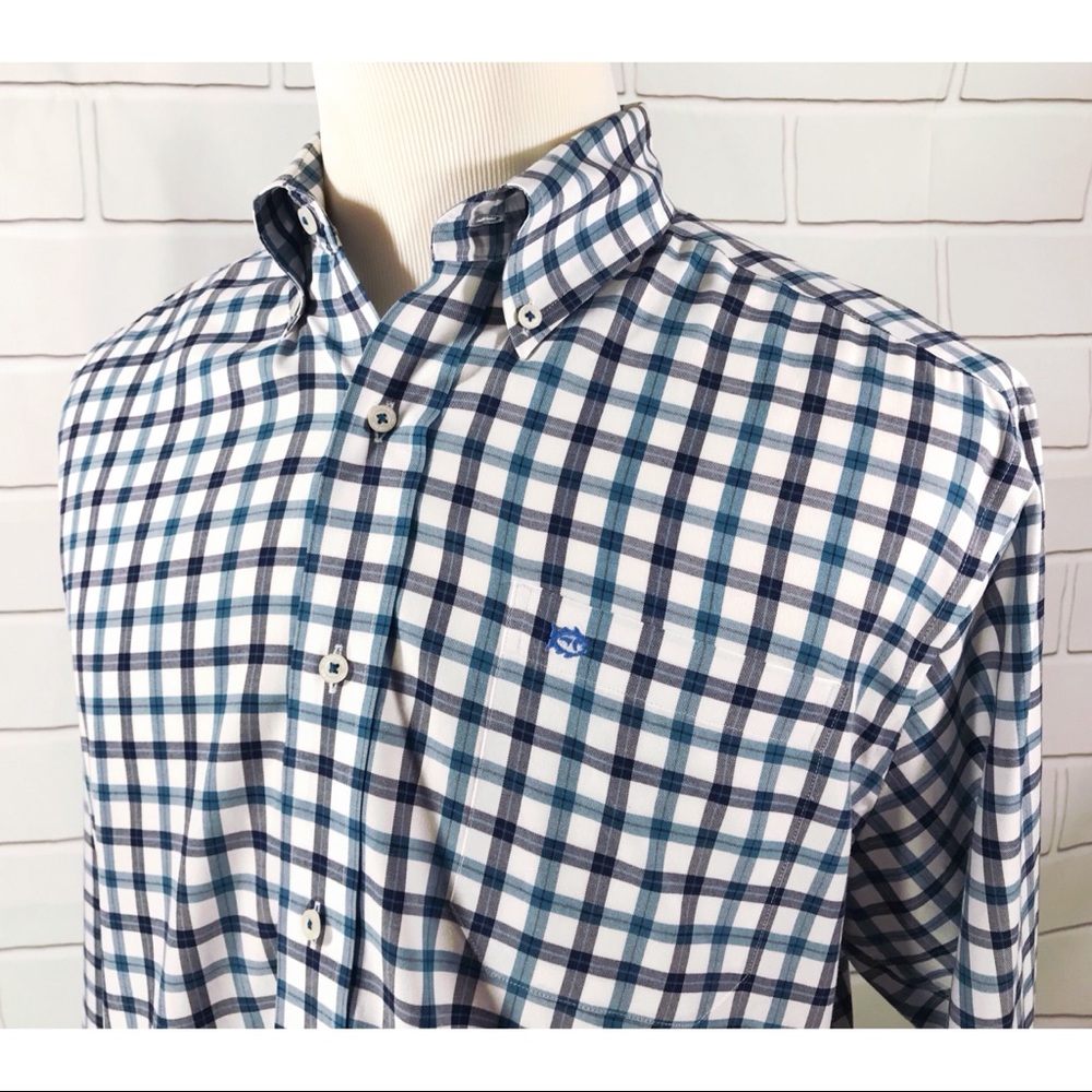 Southern Tide Classic Fit Plaid Oxford Shirt